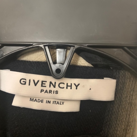 EUC Givenchy Paris Women Brown Stripe Virgin Wool Coat - Size Small - Picture 3 of 12